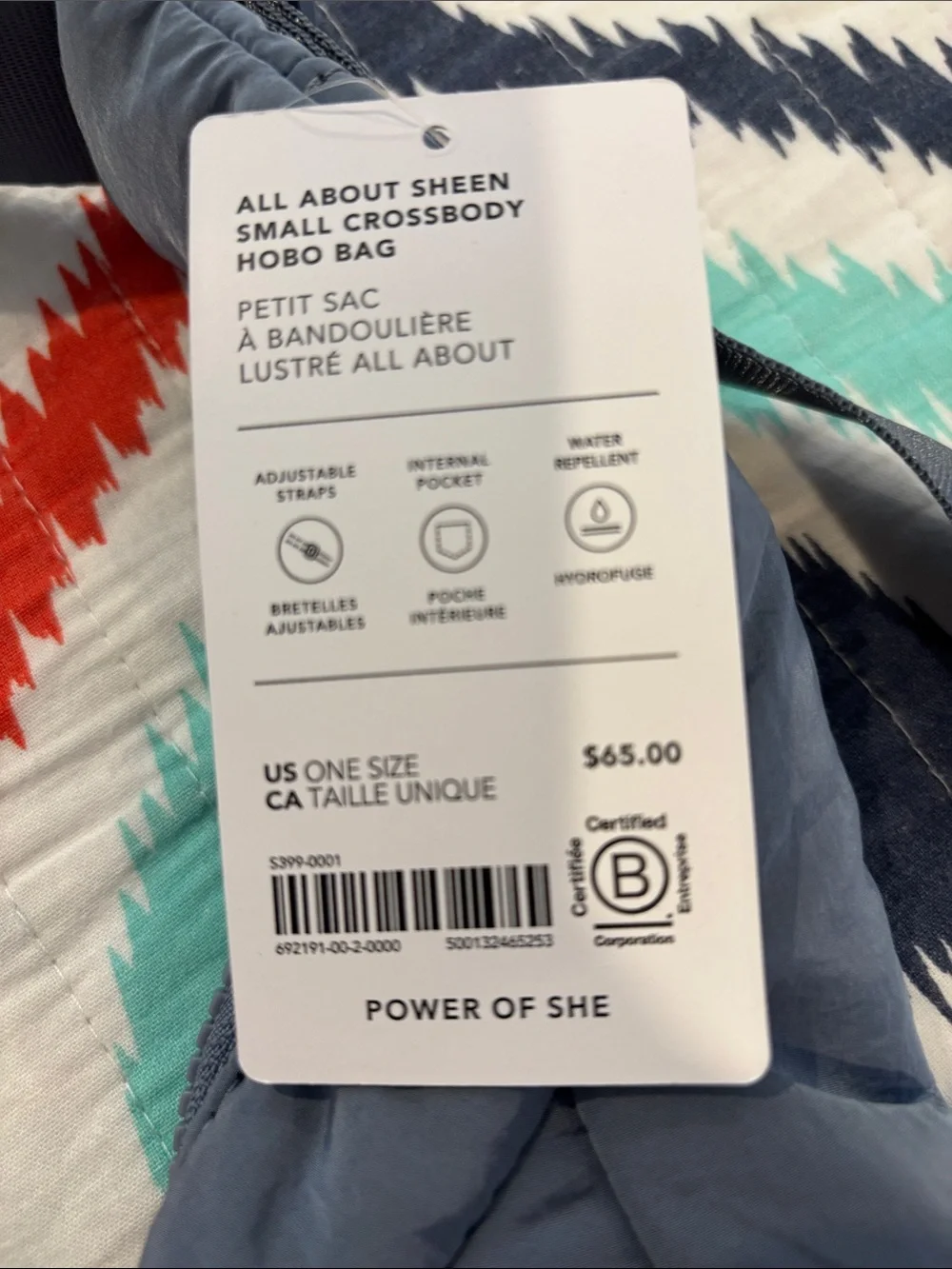Athleta Slate Gray Quilted Shoulder Bag